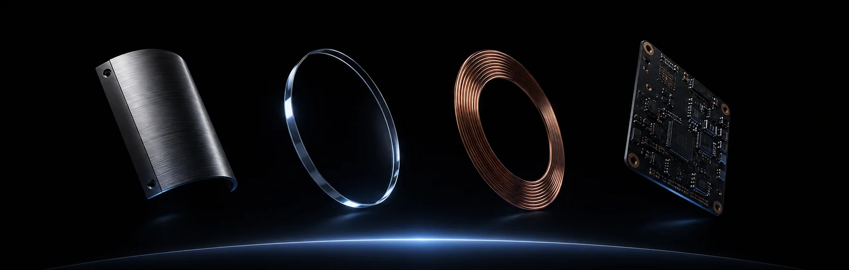 Titanium, sapphire, copper and advanced PCB